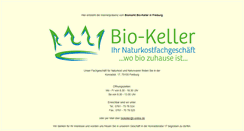 Desktop Screenshot of biokeller-freiburg.de